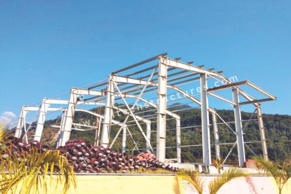 Efficient PEB Commercial Storage Building under construction