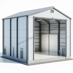 Steel warehouse shed from Unitech Structural Works, featuring durable construction and versatile design.