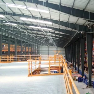 Custom-built warehouse sheds offering durability and flexibility by Unitech Structural Works.